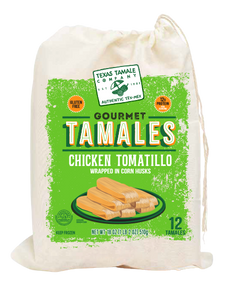 12 Chicken Tomatillo Tamales